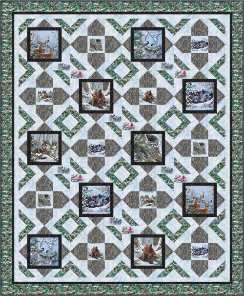 Woodland Warmth - Throw by Pine Tree Country Quilts